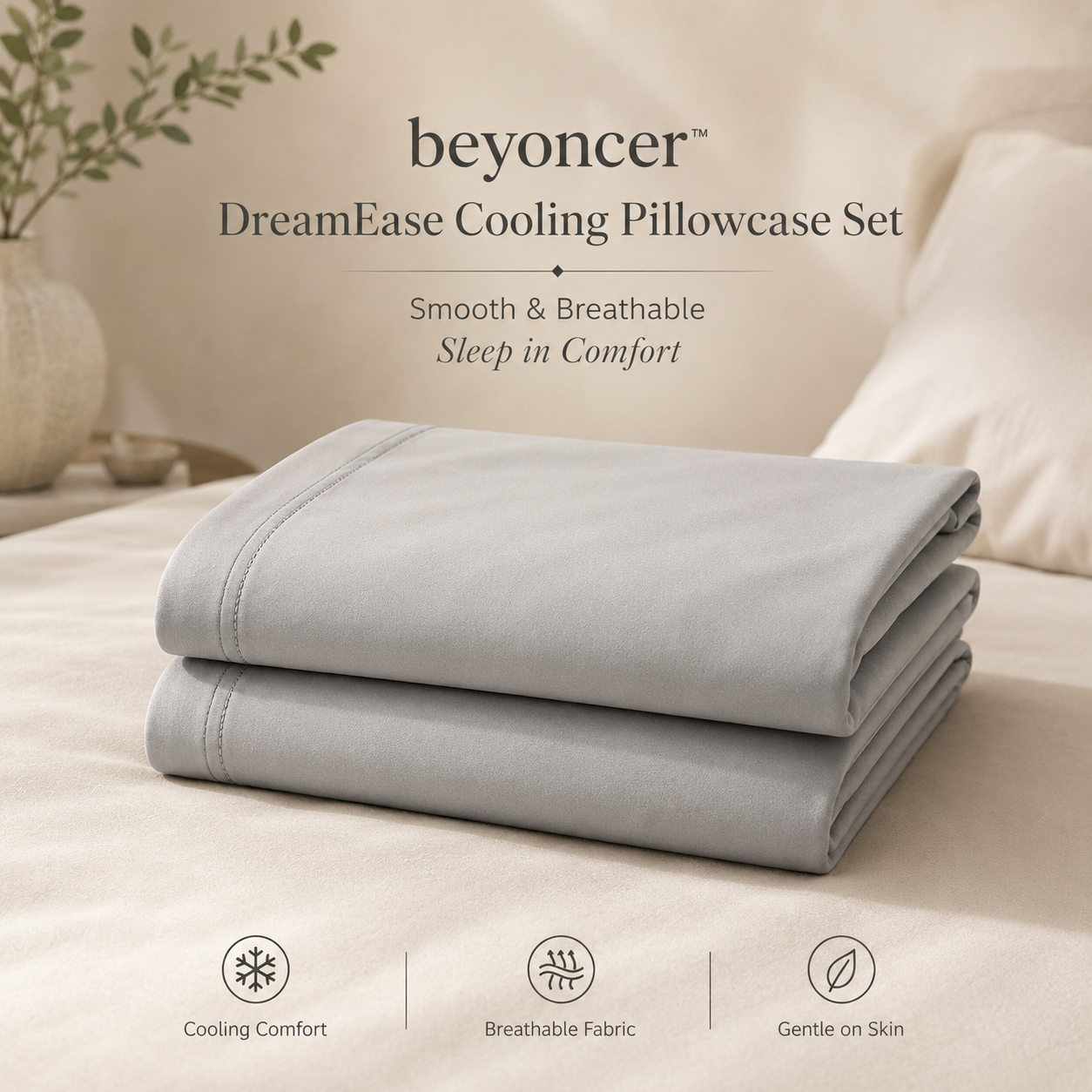 beyoncer™ DreamEase Cooling Pillowcase Set