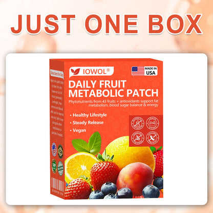 美国🍎𝐎𝐟𝐟𝐢𝐜𝐢𝐚𝐥 𝐒𝐭𝐨𝐫𝐞 | 𝐈𝐎𝐖𝐎𝐋® 𝐃𝐚𝐢𝐥𝐲 𝐅𝐫𝐮𝐢𝐭 𝐌𝐞𝐭𝐚𝐛𝐨𝐥𝐢𝐜 𝐏𝐚𝐭𝐜𝐡 𝐮𝐬𝐞𝐬 𝐨𝐫𝐠𝐚𝐧𝐢𝐜 𝐟𝐫𝐮𝐢𝐭 𝐞𝐱𝐭𝐫𝐚𝐜𝐭𝐬 𝐚𝐧𝐝 𝐩𝐡𝐲𝐭𝐨𝐧𝐮𝐭𝐫𝐢𝐞𝐧𝐭𝐬 𝐟𝐫𝐨𝐦 𝟒𝟑 𝐟𝐫𝐮𝐢𝐭𝐬 𝐭𝐨 𝐬𝐮𝐩𝐩𝐨𝐫𝐭 𝐟𝐚𝐭 𝐦𝐞𝐭𝐚𝐛𝐨𝐥𝐢𝐬𝐦, 𝐛𝐚𝐥𝐚𝐧𝐜𝐞 𝐛𝐥𝐨𝐨𝐝 𝐬𝐮𝐠𝐚𝐫, 𝐚𝐧𝐝 𝐛𝐨𝐨𝐬𝐭 𝐞𝐧𝐞𝐫𝐠𝐲 𝐟𝐨𝐫 𝐚𝐥𝐥-𝐝𝐚𝐲 𝐰𝐞𝐥𝐥𝐧𝐞𝐬𝐬.