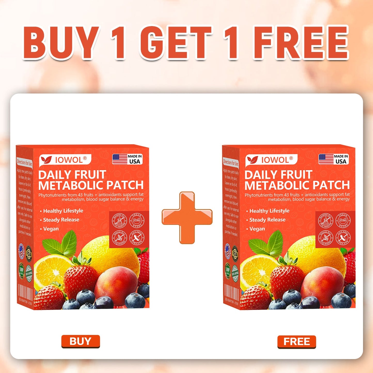 美国🍎𝐎𝐟𝐟𝐢𝐜𝐢𝐚𝐥 𝐒𝐭𝐨𝐫𝐞 | 𝐈𝐎𝐖𝐎𝐋® 𝐃𝐚𝐢𝐥𝐲 𝐅𝐫𝐮𝐢𝐭 𝐌𝐞𝐭𝐚𝐛𝐨𝐥𝐢𝐜 𝐏𝐚𝐭𝐜𝐡 𝐮𝐬𝐞𝐬 𝐨𝐫𝐠𝐚𝐧𝐢𝐜 𝐟𝐫𝐮𝐢𝐭 𝐞𝐱𝐭𝐫𝐚𝐜𝐭𝐬 𝐚𝐧𝐝 𝐩𝐡𝐲𝐭𝐨𝐧𝐮𝐭𝐫𝐢𝐞𝐧𝐭𝐬 𝐟𝐫𝐨𝐦 𝟒𝟑 𝐟𝐫𝐮𝐢𝐭𝐬 𝐭𝐨 𝐬𝐮𝐩𝐩𝐨𝐫𝐭 𝐟𝐚𝐭 𝐦𝐞𝐭𝐚𝐛𝐨𝐥𝐢𝐬𝐦, 𝐛𝐚𝐥𝐚𝐧𝐜𝐞 𝐛𝐥𝐨𝐨𝐝 𝐬𝐮𝐠𝐚𝐫, 𝐚𝐧𝐝 𝐛𝐨𝐨𝐬𝐭 𝐞𝐧𝐞𝐫𝐠𝐲 𝐟𝐨𝐫 𝐚𝐥𝐥-𝐝𝐚𝐲 𝐰𝐞𝐥𝐥𝐧𝐞𝐬𝐬.